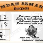 Syair SD Mbah Semar 01 September 2022