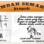 Syair SD Mbah Semar 10 September 2022