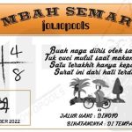 Syair SD Mbah Semar 01 Oktober 2022