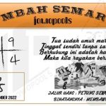 Syair SGP Mbah Semar 02 September 2022
