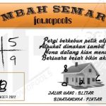 Syair SGP Mbah Semar 21 September 2022