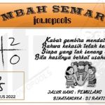 Syair SGP Mbah Semar 03 September 2022