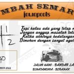 Syair SGP Mbah Semar 30 September 2022