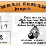 Syair SGP Mbah Semar 01 Oktober 2022