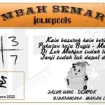 Syair SGP Mbah Semar 07 September 2022