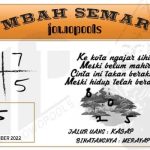 Syair SGP Mbah Semar 09 September 2022