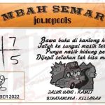 Syair SGP Mbah Semar 13 Oktober 2022