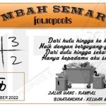 Syair SGP Mbah Semar 04 Oktober 2022