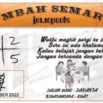 Syair SDY Mbah Semar 18 Oktober 2022