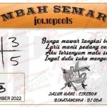Syair SGP Mbah Semar 12 November 2022