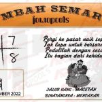Syair SGP Mbah Semar 23 November 2022