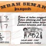 Syair SGP Mbah Semar 07 November 2022