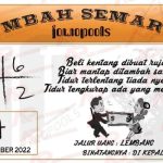 Syair SDY Mbah Semar 16 Desember 2022