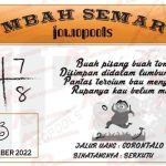 Syair SDY Mbah Semar 04 Desember 2022