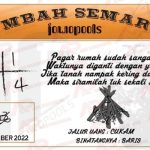 Syair SGP Mbah Semar 03 Desember 2022